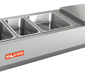 Настольная охлаждаемая витрина для ингредиентов HICOLD VRTO 1000 1/4