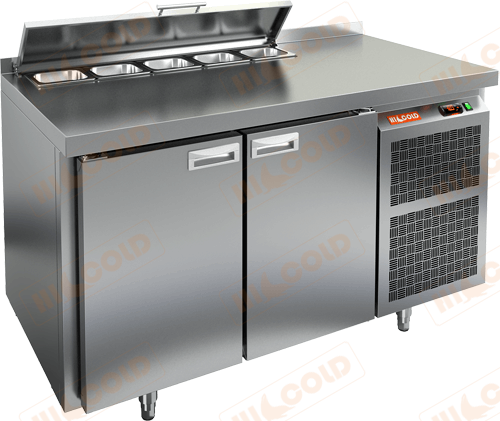 Стол охлаждаемый для салатов SL2-11GN (1/6) 2 двери, 1390х700х850 HICOLD